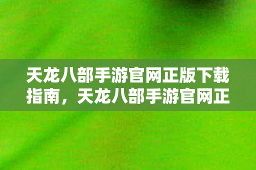 天龙八部手游官网正版下载全攻略图片