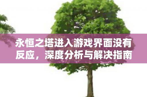 永恒之塔进入游戏界面没有反应图片
