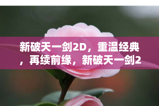 新破天一剑2D重温经典图片