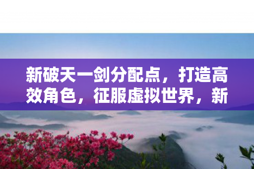 新破天一剑分配点图片