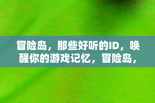 冒险岛,那些好听的ID,唤醒你的游戏记忆,冒险岛,唤醒记忆的动听ID 冒险岛,那些好听的ID,唤醒你的游戏记忆,冒险岛,唤醒记忆的动听ID