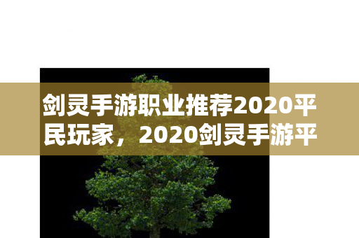 剑灵手游职业推荐2020平民玩家，2020剑灵手游平民玩家职业推荐