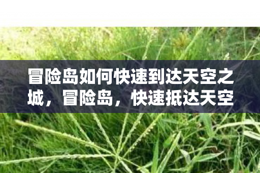 冒险岛如何快速到达天空之城，冒险岛，快速抵达天空之城的攻略