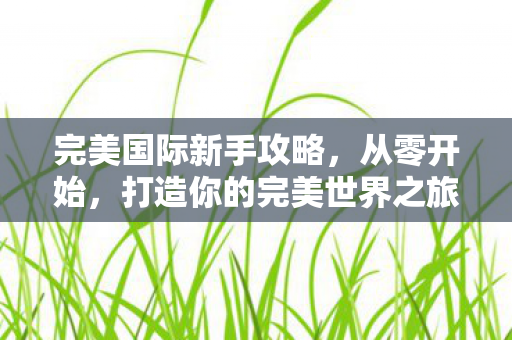 打造你的完美世界之旅图片