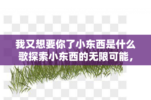 我又想要你了小东西是什么歌探索小东西的无限可能图片