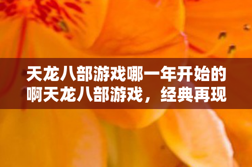 天龙八部游戏哪一年开始的啊天龙八部游戏图片