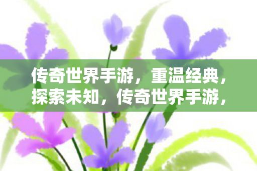 传奇世界手游图片