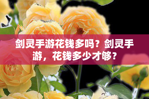 剑灵手游花钱多吗？剑灵手游，花钱多少才够？
