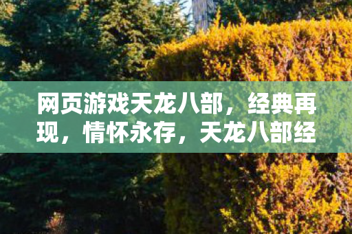 网页游戏天龙八部图片