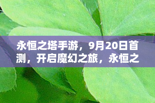 永恒之塔手游9月20日首测魔幻之旅开启图片