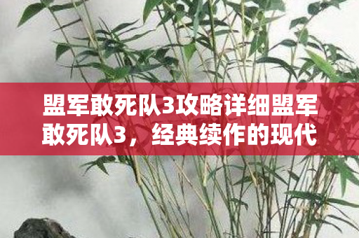盟军敢死队3攻略详细盟军敢死队3,经典续作的现代战争体验,盟军敢死队3,现代战争经典续作攻略 盟军敢死队3攻略详细盟军敢死队3,经典续作的现代战争体验,盟军敢死队3,现代战争经典续作攻略