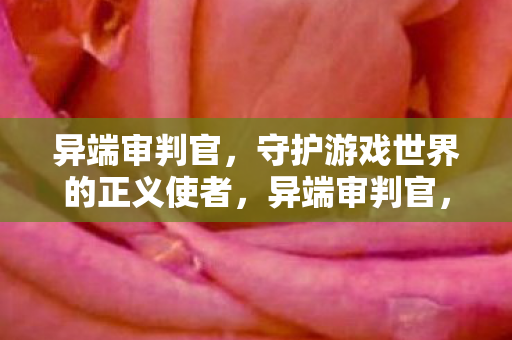 守护游戏世界的正义使者图片