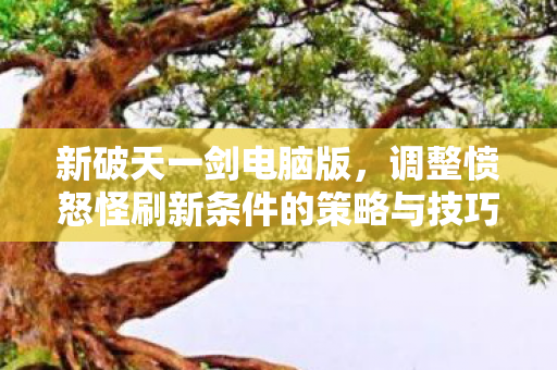 新破天一剑电脑版，调整愤怒怪刷新条件的策略与技巧，新破天一剑电脑版，愤怒怪刷新条件调整策略与技巧