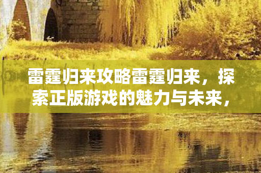 探索正版游戏的魅力与未来图片