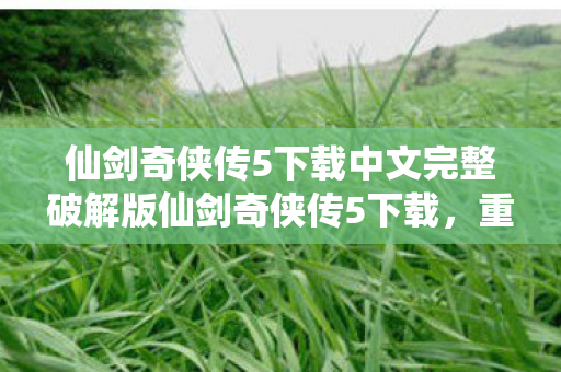 仙剑奇侠传5下载中文完整破解版仙剑奇侠传5下载图片