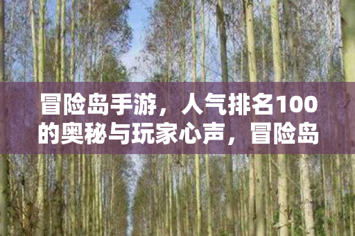 揭秘人气排名100的奥秘与玩家心声图片