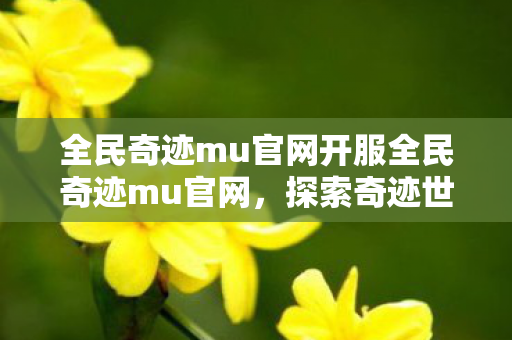 全民奇迹mu官网开服全民奇迹mu官网，探索奇迹世界的无限可能，全民奇迹mu官网开服，探索奇迹世界的无限可能