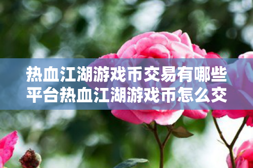 热血江湖游戏币交易有哪些平台热血江湖游戏币怎么交易,热血江湖游戏币交易平台及交易方式指南 热血江湖游戏币交易有哪些平台热血江湖游戏币怎么交易,热血江湖游戏币交易平台及交易方式指南