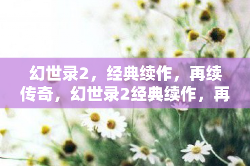 幻世录2,经典续作,再续传奇,幻世录2经典续作,再续传奇 幻世录2,经典续作,再续传奇,幻世录2经典续作,再续传奇