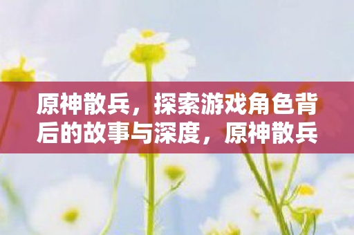 原神散兵,探索游戏角色背后的故事与深度,原神散兵,探索游戏角色背后的故事与深度 原神散兵,探索游戏角色背后的故事与深度,原神散兵,探索游戏角色背后的故事与深度