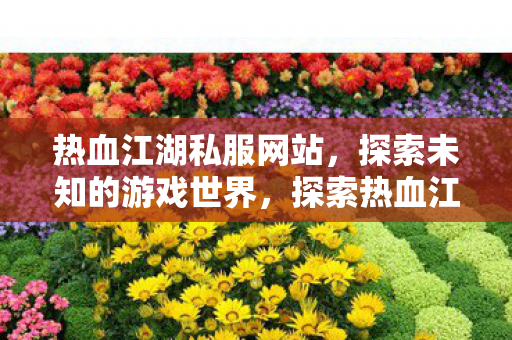 热血江湖私服网站,探索未知的游戏世界,探索热血江湖私服网站,解锁未知的游戏世界 热血江湖私服网站,探索未知的游戏世界,探索热血江湖私服网站,解锁未知的游戏世界