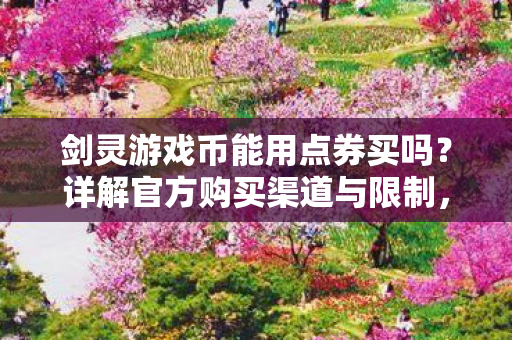 剑灵游戏币能否用点券购买图片
