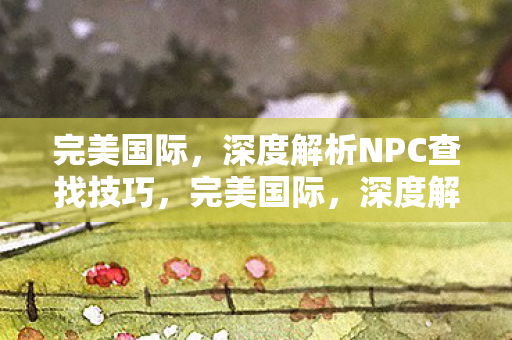 深度解析NPC查找技巧图片
