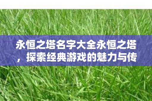 永恒之塔名字大全永恒之塔图片