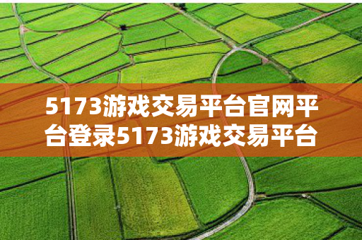 5173游戏交易平台官网平台登录5173游戏交易平台官网图片