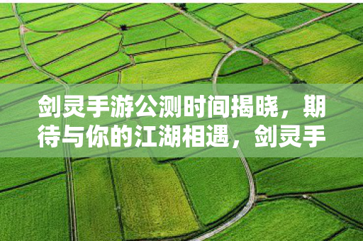 剑灵手游公测时间揭晓图片