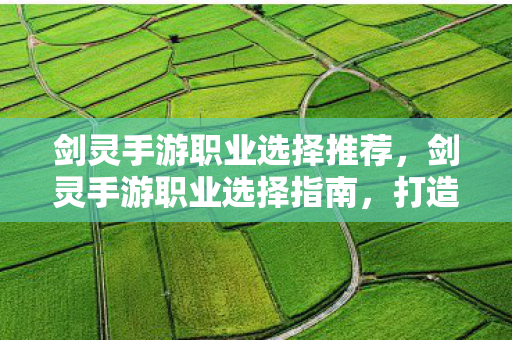 剑灵手游职业选择推荐图片