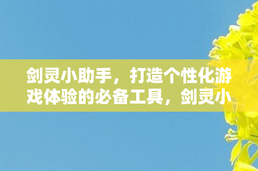 打造个性化游戏体验的必备工具图片