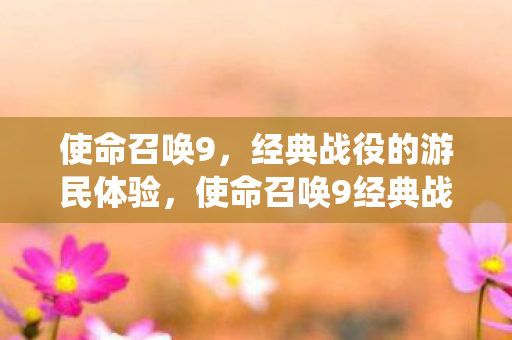 使命召唤9经典战役游民体验图片