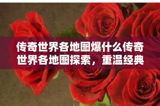 传奇世界各地图爆什么传奇世界各地图探索图片