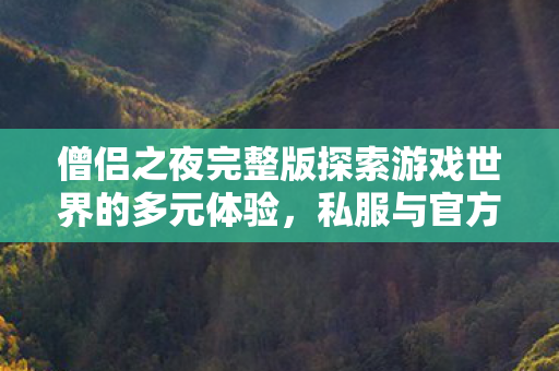 僧侣之夜完整版探索游戏世界的多元体验，私服与官方服务器的异同分析，僧侣之夜游戏世界多元体验，私服与官方服务器异同分析