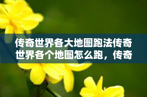 传奇世界各大地图跑法传奇世界各个地图怎么跑图片