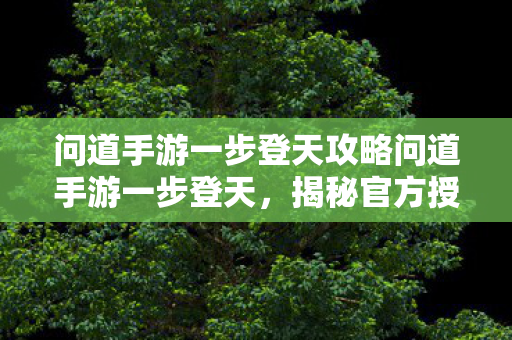 问道手游一步登天攻略问道手游一步登天,揭秘官方授权下的快速升级之路,问道手游一步登天攻略,揭秘官方授权下的快速升级之路 问道手游一步登天攻略问道手游一步登天,揭秘官方授权下的快速升级之路,问道手游一步登天攻略,揭秘官方授权下的快速升级之路