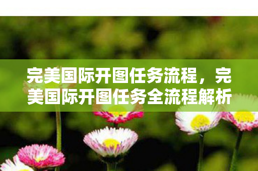 完美国际开图任务全流程解析图片
