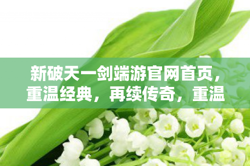 新破天一剑端游官网首页图片