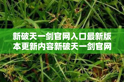 新破天一剑官网入口最新版本更新内容新破天一剑官网入口，探索经典游戏的正版之旅，新破天一剑官网入口，探索经典游戏的正版之旅
