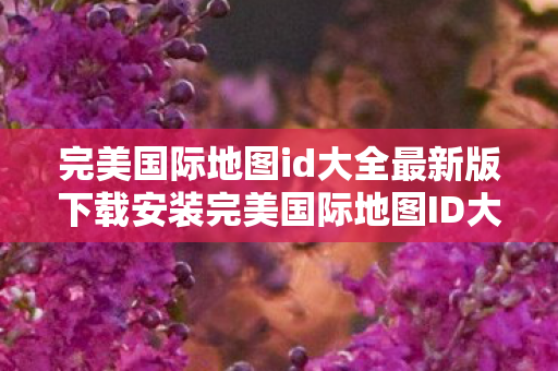 完美国际地图id大全最新版下载安装完美国际地图ID大全最新版下载图片