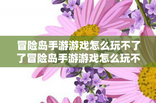 冒险岛手游游戏怎么玩不了了冒险岛手游游戏怎么玩不了图片