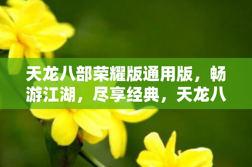 天龙八部荣耀版畅游江湖图片