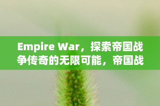探索帝国战争传奇的无限可能图片