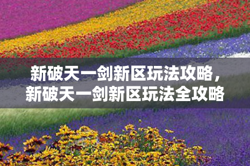 新破天一剑新区玩法全攻略图片