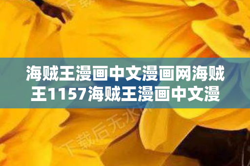 海贼王漫画中文漫画网海贼王1157海贼王漫画中文漫画网图片
