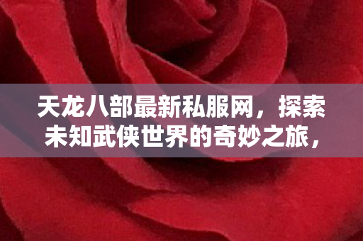 探索未知武侠世界的奇妙之旅图片