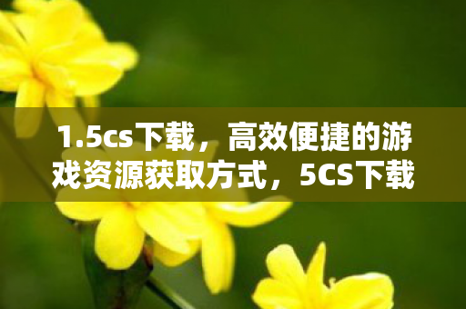 高效便捷的游戏资源获取方式图片