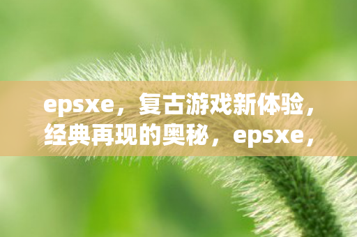 epsxe,复古游戏新体验,经典再现的奥秘,epsxe,复古游戏新体验,经典再现的奥秘 epsxe,复古游戏新体验,经典再现的奥秘,epsxe,复古游戏新体验,经典再现的奥秘