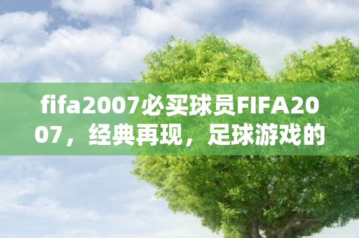 fifa2007必买球员FIFA2007图片
